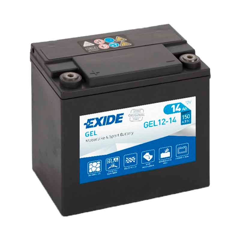 АКБ EXIDE GEL 1214 14Ач (прямая 1) EN150A  150x87x145  B00