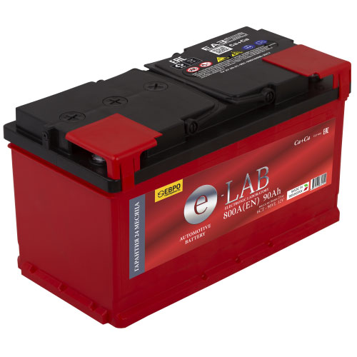 Аккумулятор E-LAB 90Ah 800A (обратная 0) 353x175x190