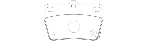 Колодки тормозные Дисковые  Rr  TOYOTA Rav4 ZCA26W/ACA2#W 00-05. SXA10W 15  96-0