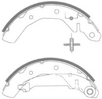 Колодки тормозные Барабанные DAEWOO MATIZ 0.8 1998 - по наст. время  DAEWOO MATI