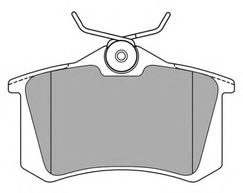 Колодки тормозные задние дисковые  PSA 307 . 308 . C2 . C3 . C4