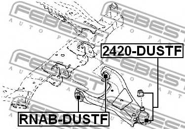 Опора шаровая переднего нижнего рычага 2420-DUSTF