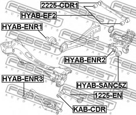 Сайлентблок рычага заднего KIA Ceed