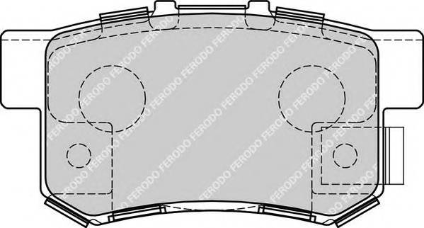 Колодки дисковые задние Fiat Sedici 1.6/2.0D 06>. Honda CR-V II 2.0 i-VTEC 02-