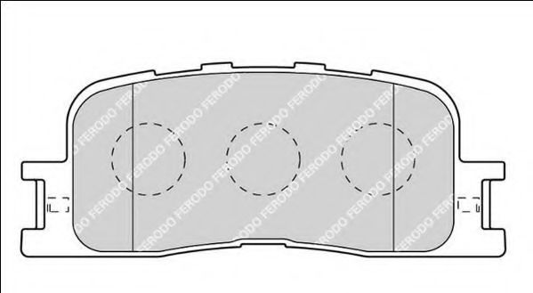 Колодки тормозные задние CAMRY (_V3_)  08/01 - 11/06  / LEXUS ES (MCV_. VZV_)