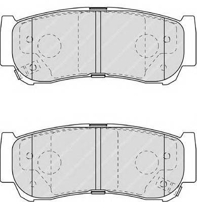 Колодки дисковые задние с антискрип. пл Hyundai Santa Fe 2.7/2.2CRDi 06