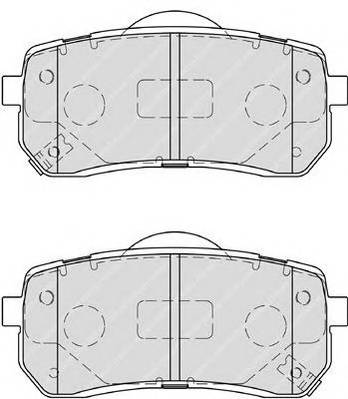Колодки дисковые задние с антискрип. пластинами Kia Carnival 2.7i V6/2.9CRDi 0