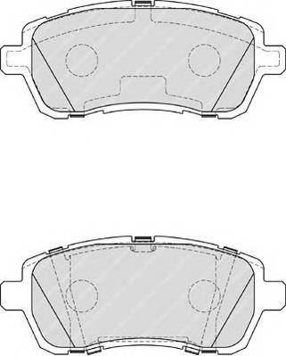 Колодки дисковые передние с антискрип. пл.Ford Fiesta 1.25-1.6i/1.4-1.6DCi 08