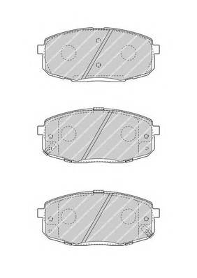 колодки дисковые передние   Kia Ceed 1 4i-2 0CRDi 06
