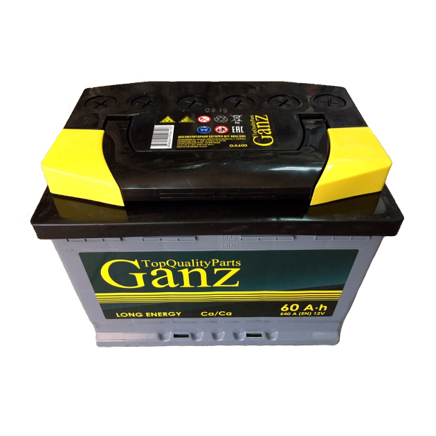 Аккумулятор GANZ 60 А/ч 540A 242x175x190 (Прямая)