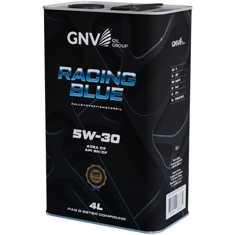 Масло моторное GNV Racing Blue 5W-30 PAG Synthetic (канистра 4 л.)