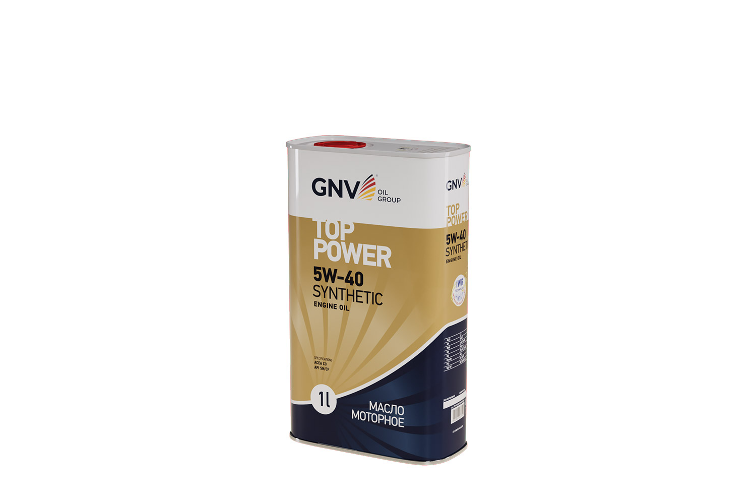 Моторное масло GNV Top Power 5W 40 Synthetic ACEA C3. MB 229.51/229.52 (мет.канистра 1 л.)