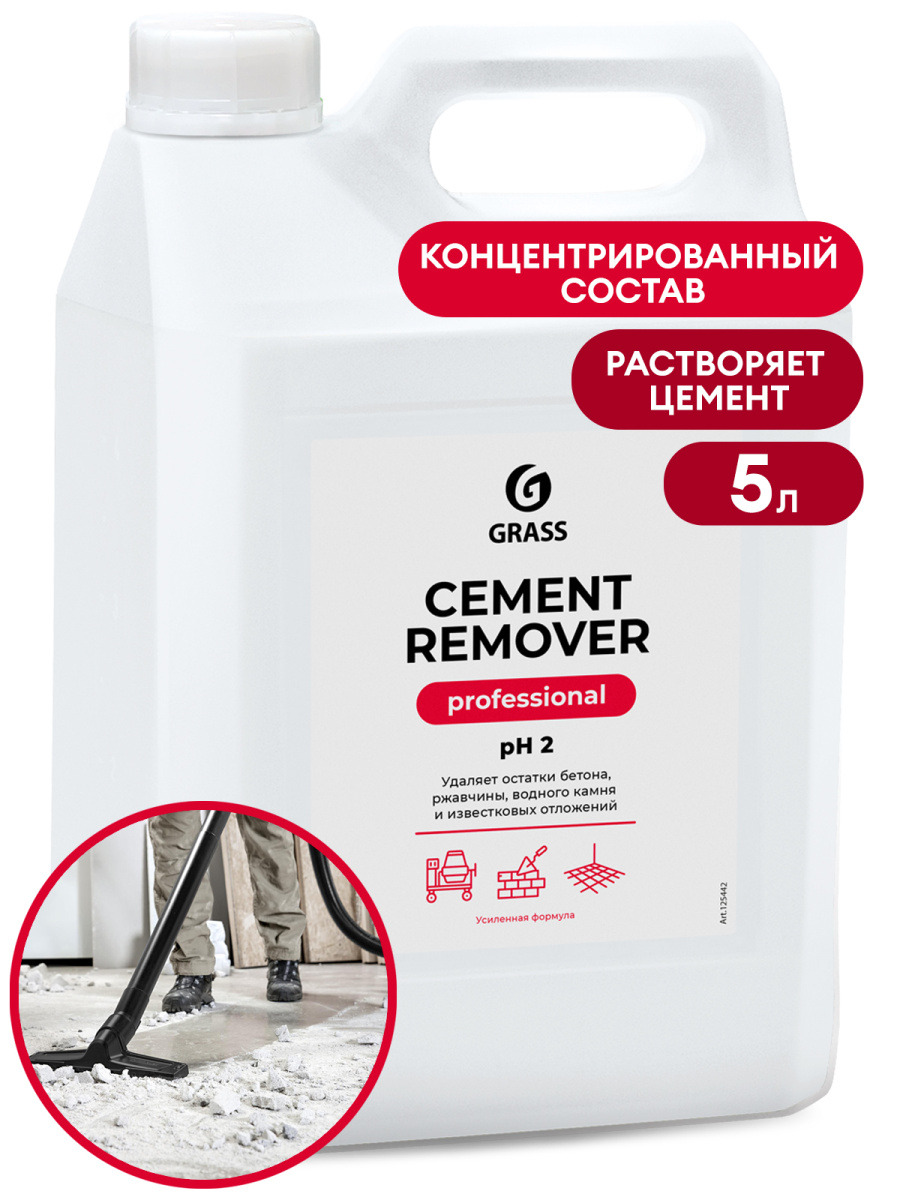 Средство для очистки после ремонта Cement Remover (канистра 5.8кг)
