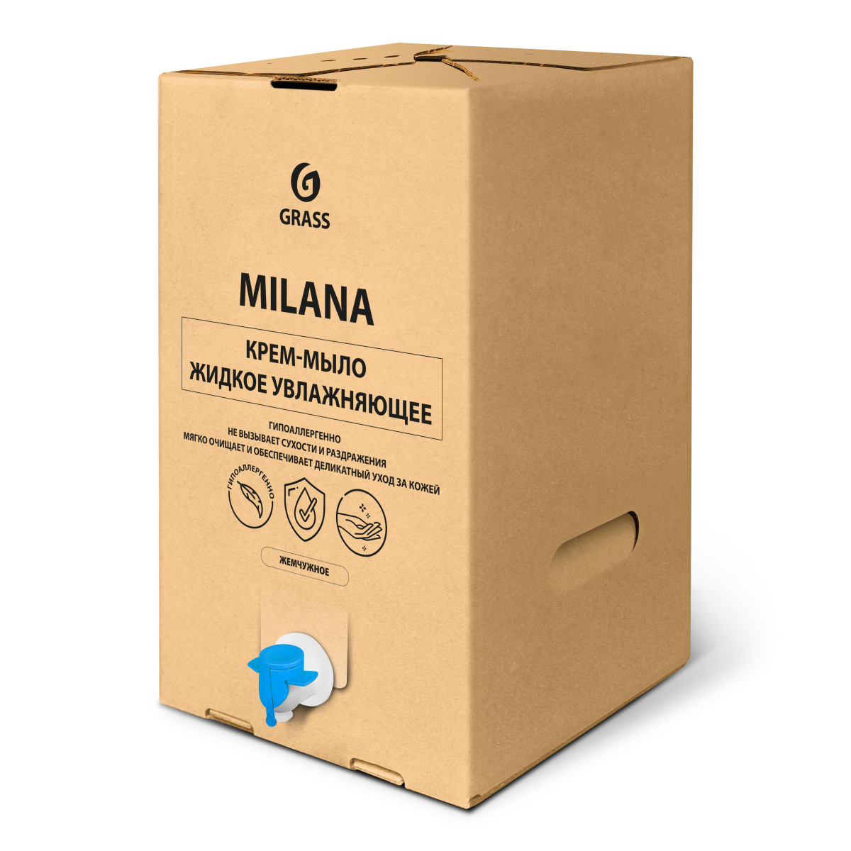 Крем-мыло жидкое увлажняющее Milana жемчужное (bag-in-box 20.4 кг)