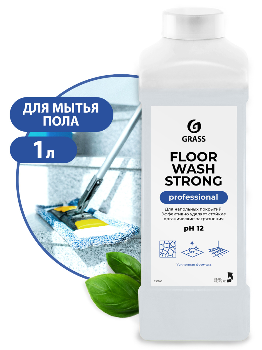 Щелочное средство для мытья пола Floor wash strong (канистра 1 л)