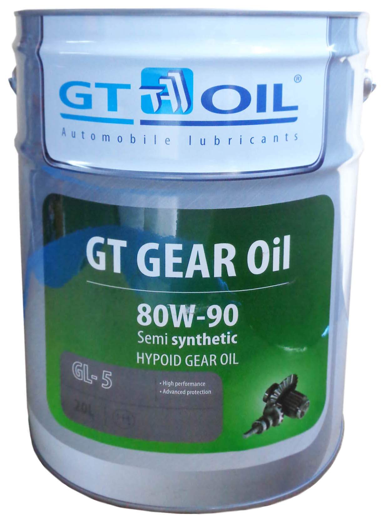 Масло трансмиссионное полусинтетическое GT Gear Oil 80W-90 GL-5 20л