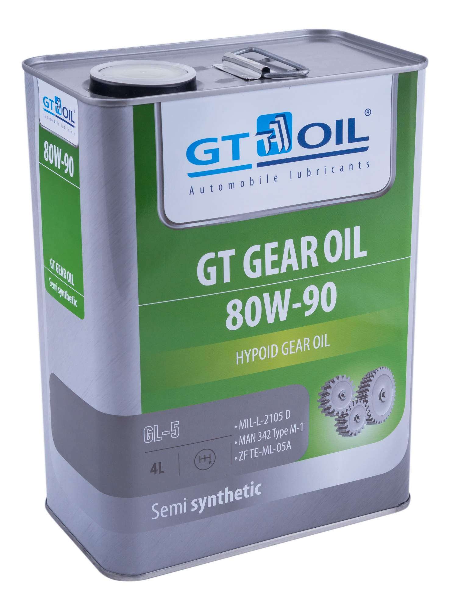 Трансмиссионное масло GT GEAR Oil SAE 80W-90 GL-5 (4л)