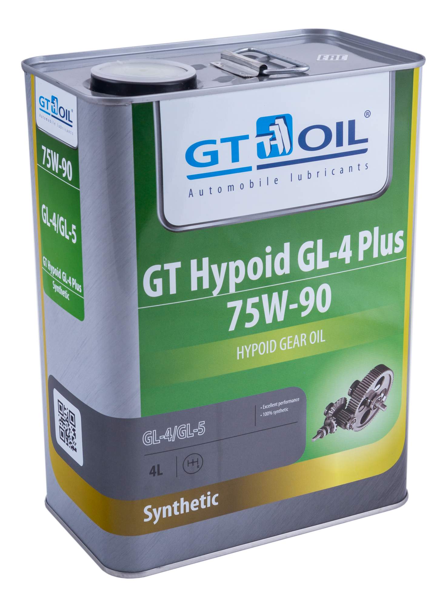 Трансмиссионное масло GT Hypoid GL-4 Plus SAE 75W-90 (4л)