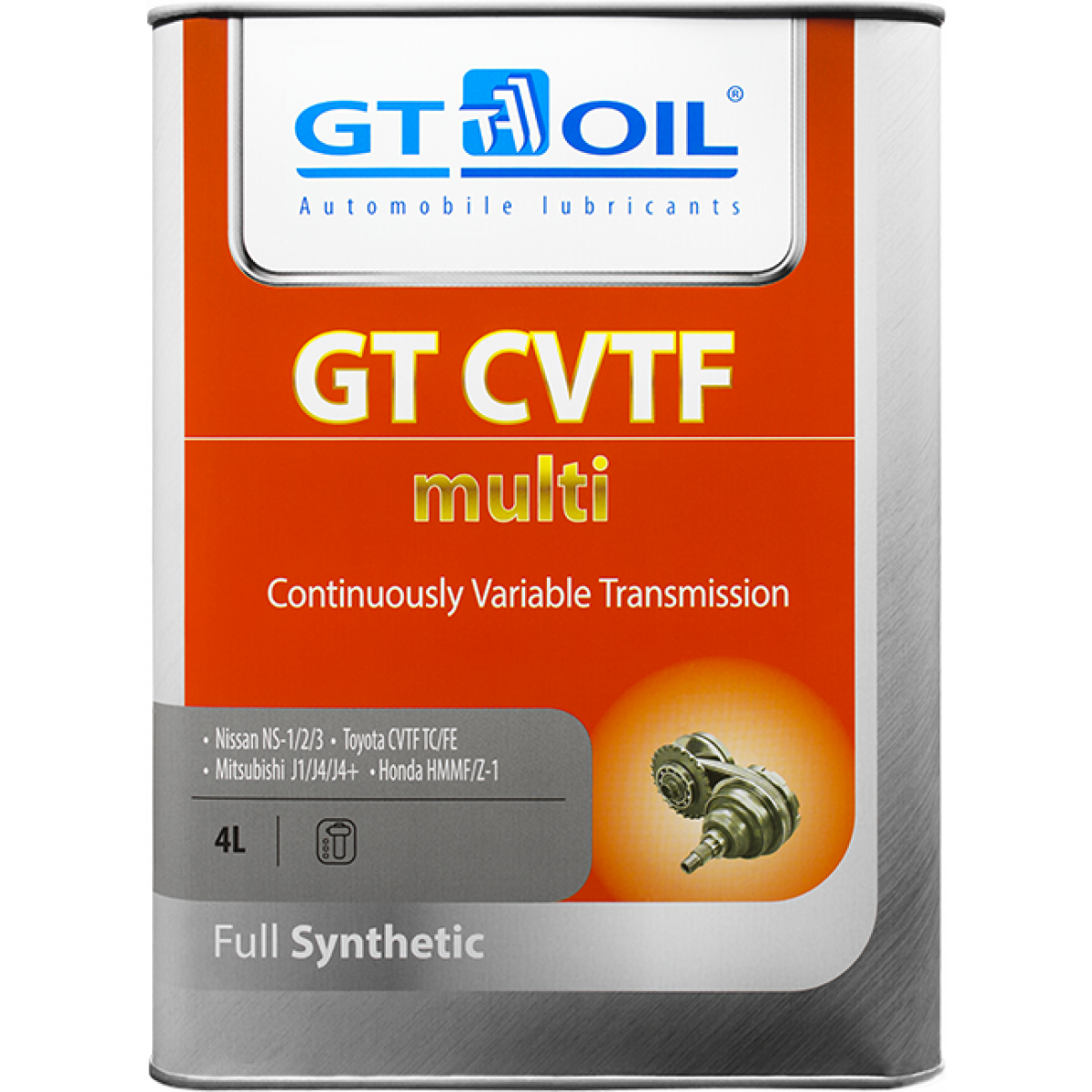 Масло транс. для вариаторов GT Multi CVTF  синт.GT OIL 4л