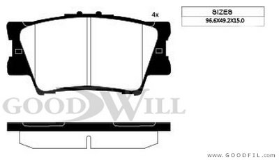 Колодки торм зад барабан LEXUS ES 250.350. TOYOTA Camry. Rav 4 (II. IV)