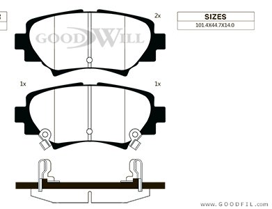 Колодки торм зад барабан MAZDA 3 - 2013