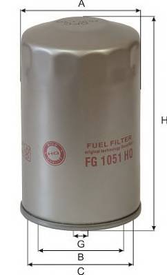 FG 1051 HQ Топливные фильтры ф-р топл.