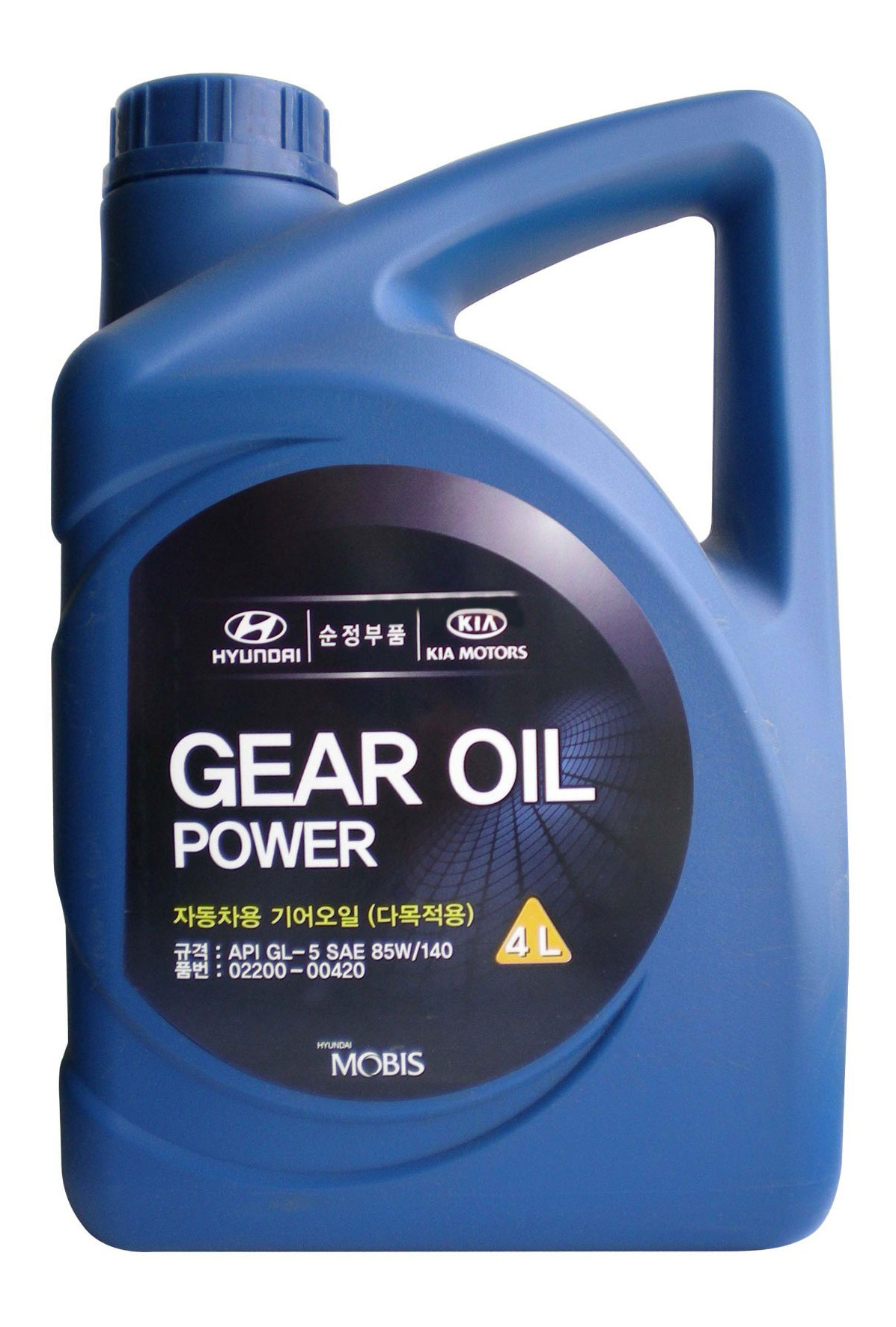 МАСЛО ТРАНСМИССИОННОЕ МИНЕРАЛЬНОЕ GEAR OIL POWER 85W-140. 4L ALL KIA & HYUNDAI