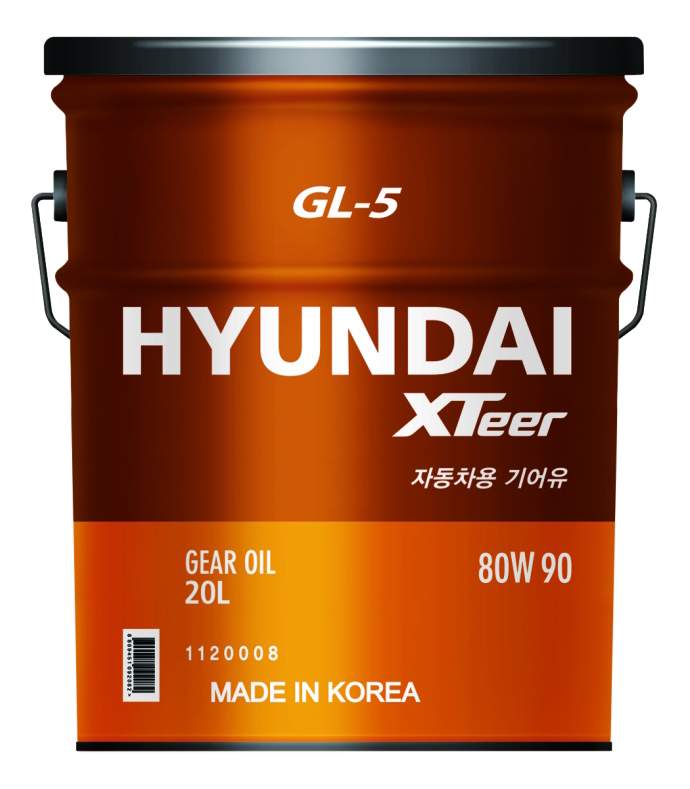 Масло трансмиссионное Gear Oil-5 80W90 API GL-5 (20л). HYUNDAI XTEER