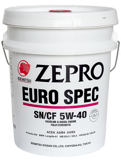 Масло моторное синт. Zepro Euro Spec SN/CF 5W-40 (20л)