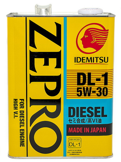 Масло моторное полусинт. ZEPRO DIESEL DL-1 5W-30 (4л) ЖБ