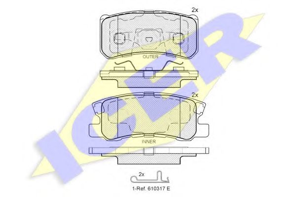 колодки торм.зад. ASX/Jeep Compass/Patriot/Liberty