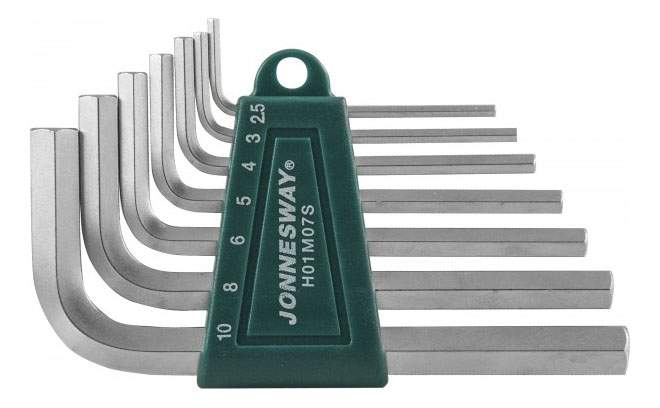 Набор ключей Г-образных (7 шт. 2.5-10 мм)