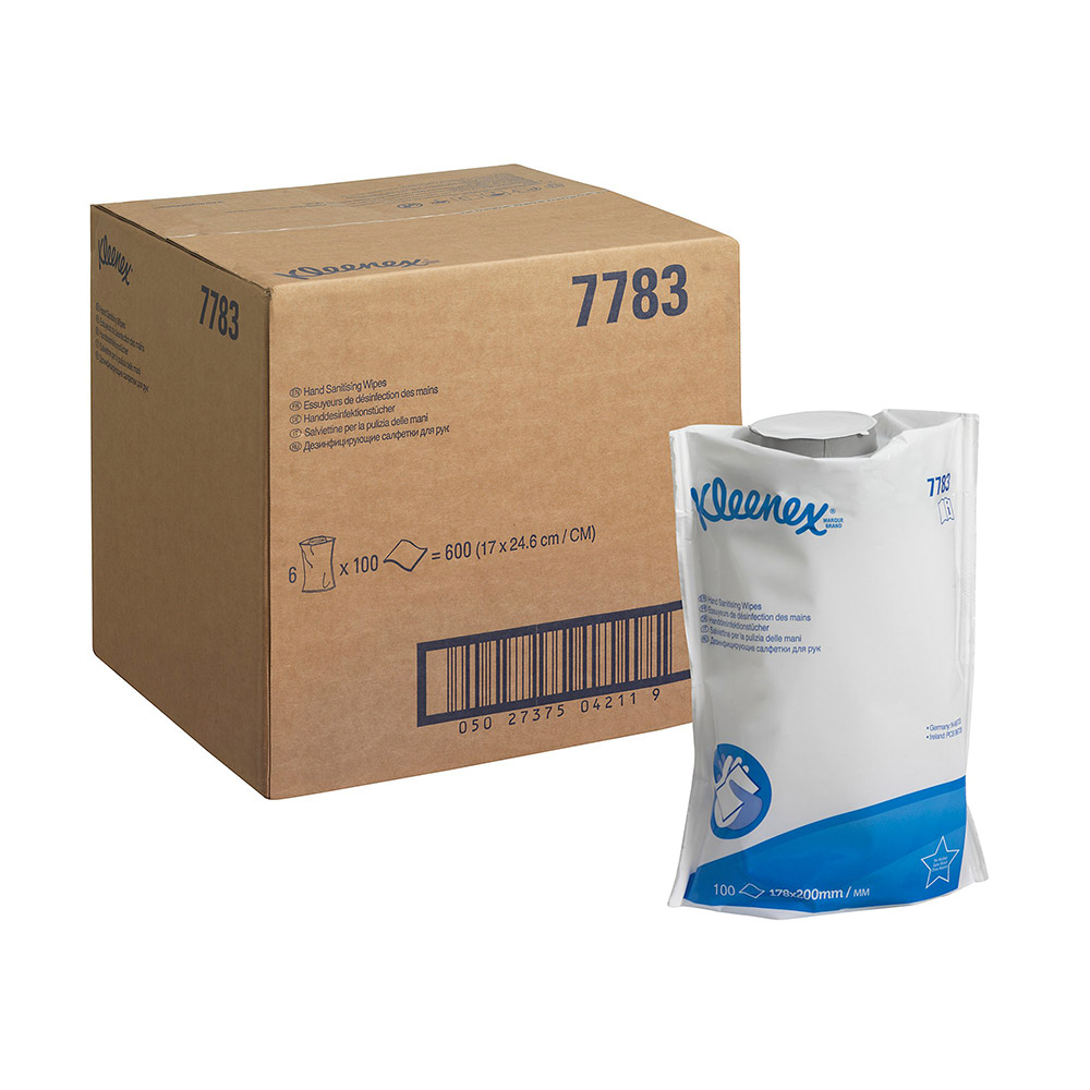 Дезинфицирующие салфетки Kleenex сменный блок для диспенсера 7936 (6 блоков х 100 л)