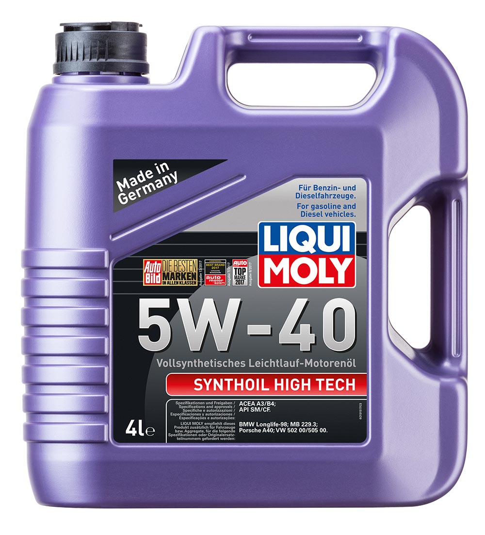 Масло моторное синт. Synthoil High Tech 5W-40 (4л) пластик