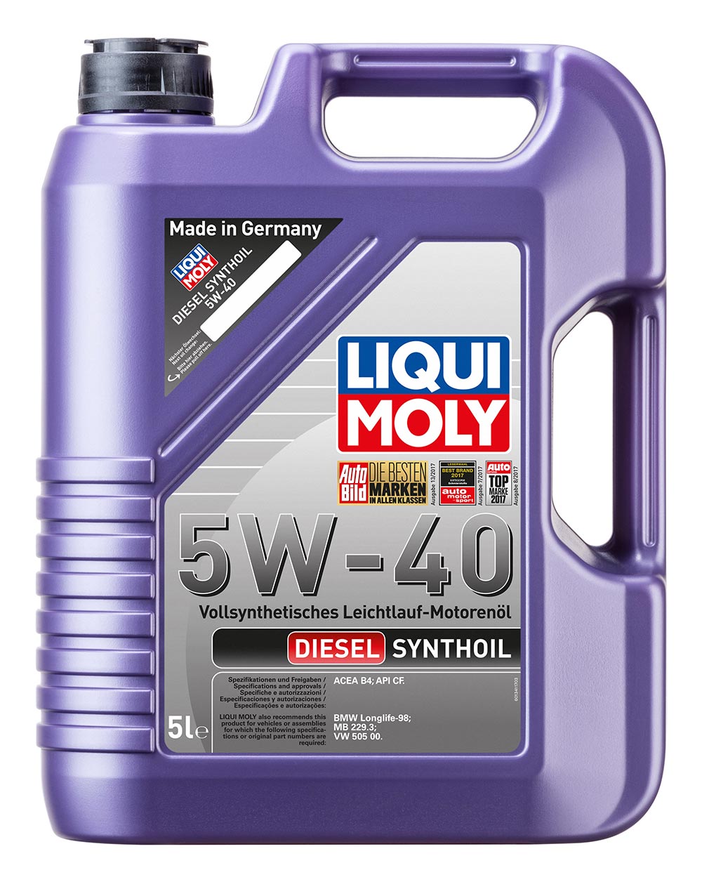 Масло моторное синт. Diesel Synthoil 5W-40 (5л) пластик