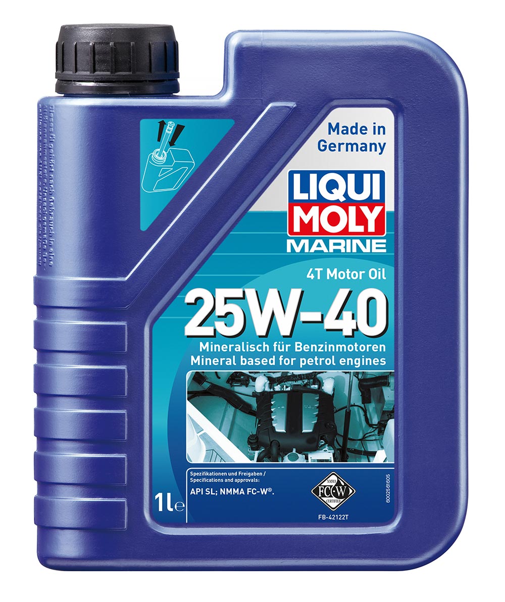 Масло моторное мин.Marine 4T Motor Oil 25W-40 API SL NMMA FC-W® 1л