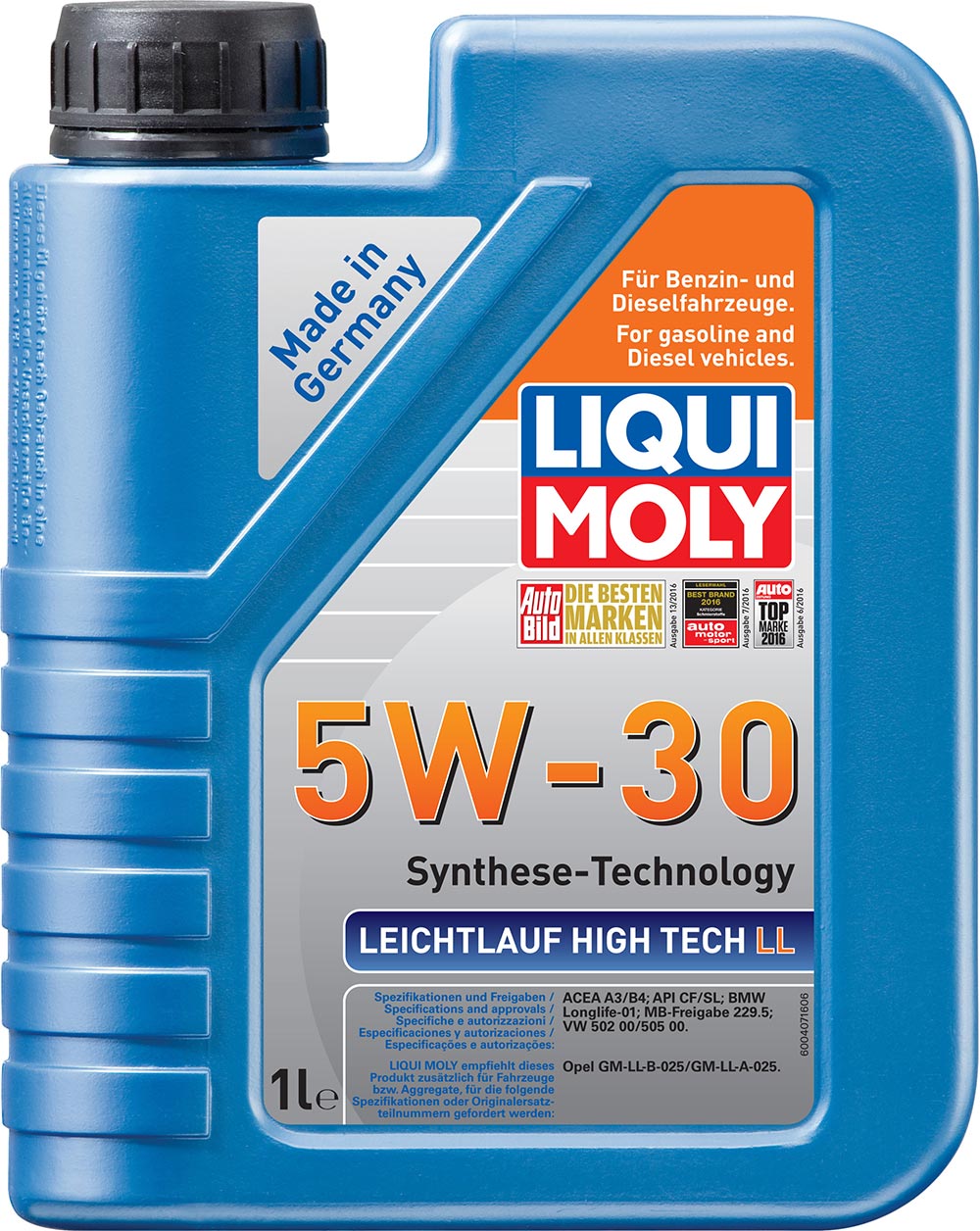 масло LM HC-синтетическое моторное Leichtlauf High Tech LL 5W-30 CF/SL A3/B4 1л