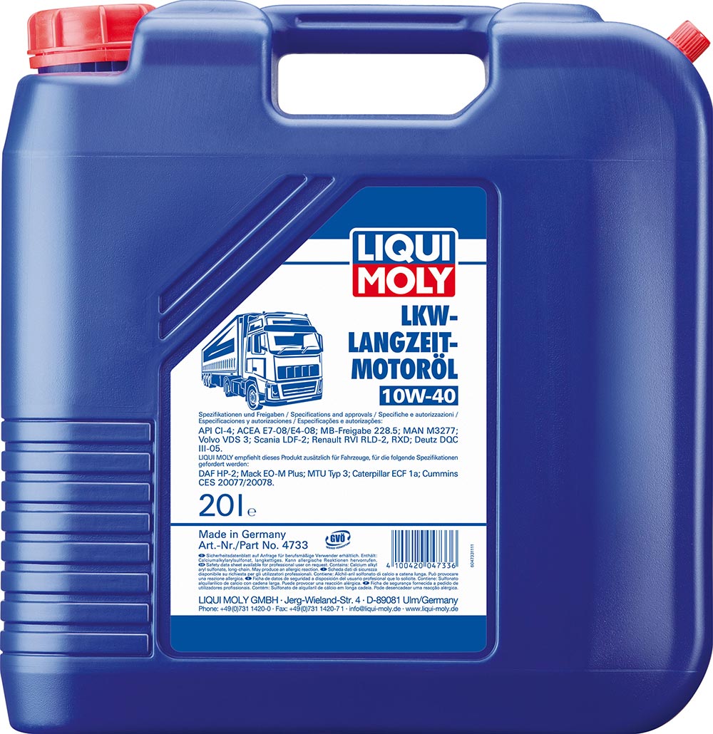 Масло моторное полусинтетическое LKW-Langzeit-Motoroil Basic 10W-40 , 20л