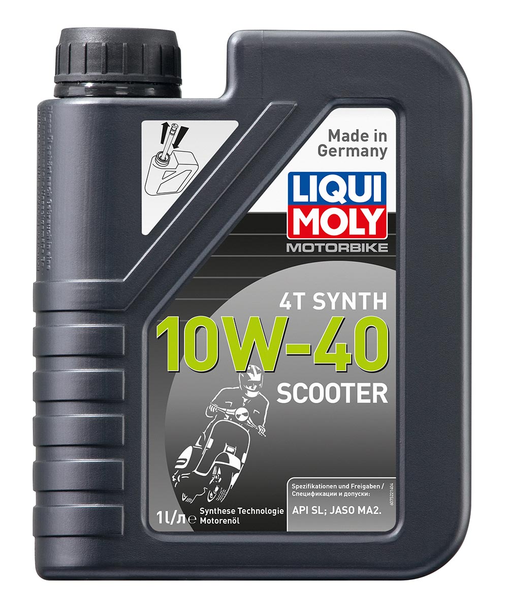 синт.мот.масло д/скутеров LM Scooter Motoroil Synth 4T 10W40 SL MA-2 1л (6шт)
