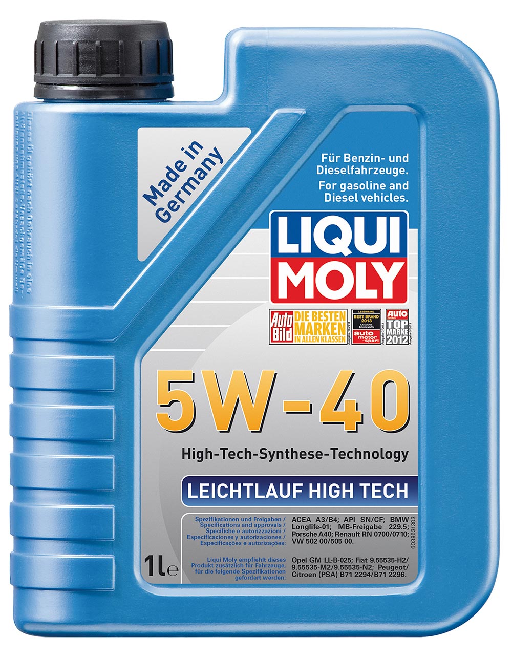 Масло моторное синт. Leichtlauf High Tech 5W-40 (1л) пластик