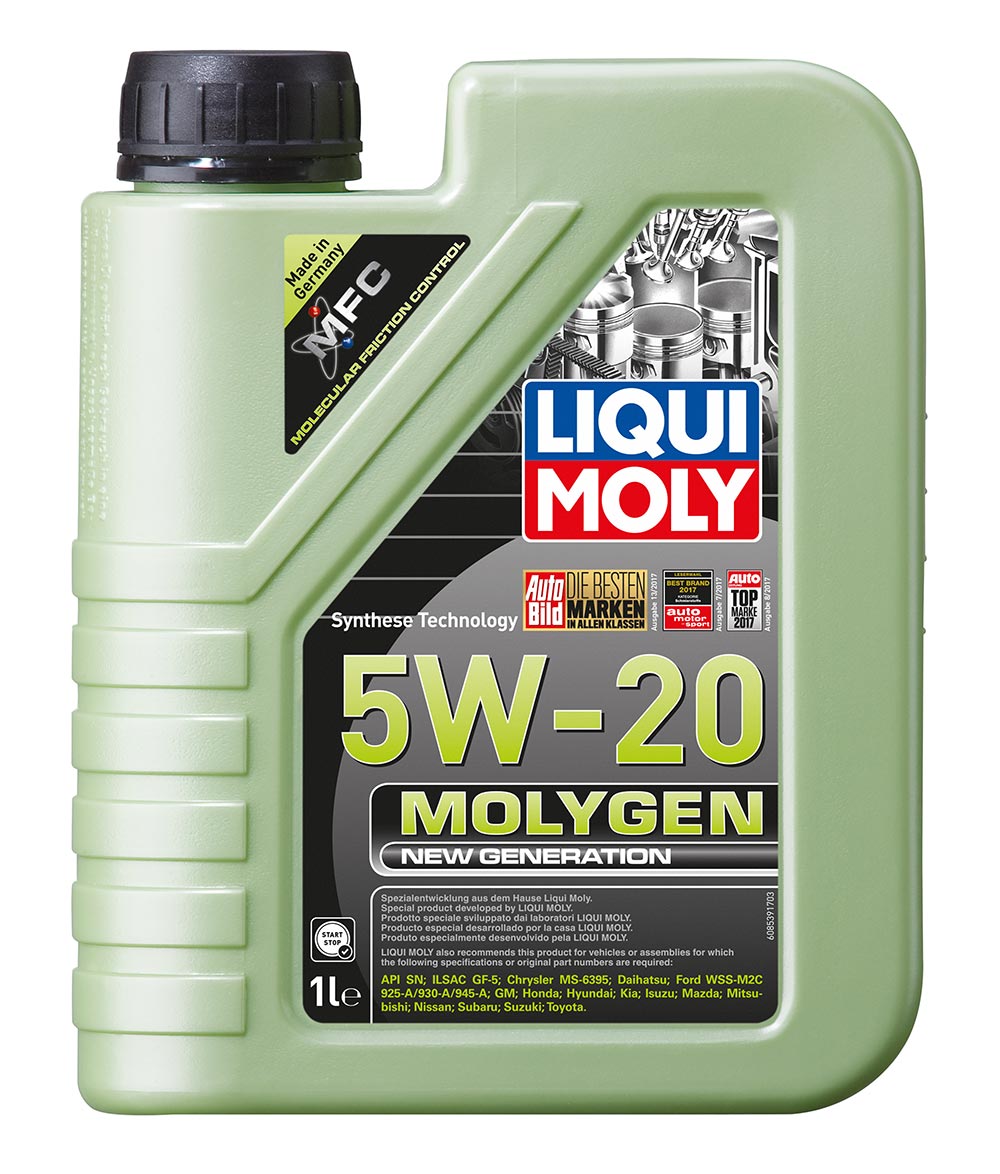 Масло моторное синт. Molygen New Generation 5W-20 (1л)