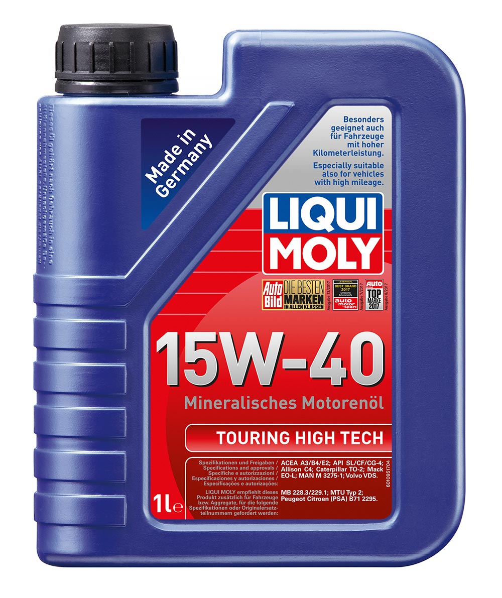LiquiMoly 15W40 Touring High Tech (1L)_масло моторное !мин.. API SL/CI-4. ACEA A
