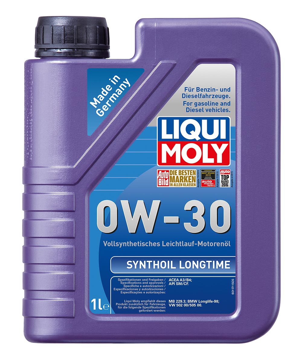 Масло моторное синт.0W30 Synthoil Longtime 1л API SM/CF.ACEA A3/B4.MB229.3.VW 50
