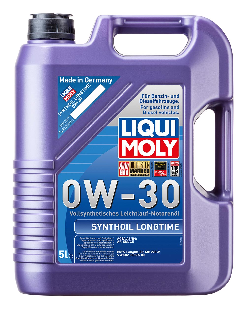 Масло моторное синт. Synthoil Longtime 0W-30 (5л)