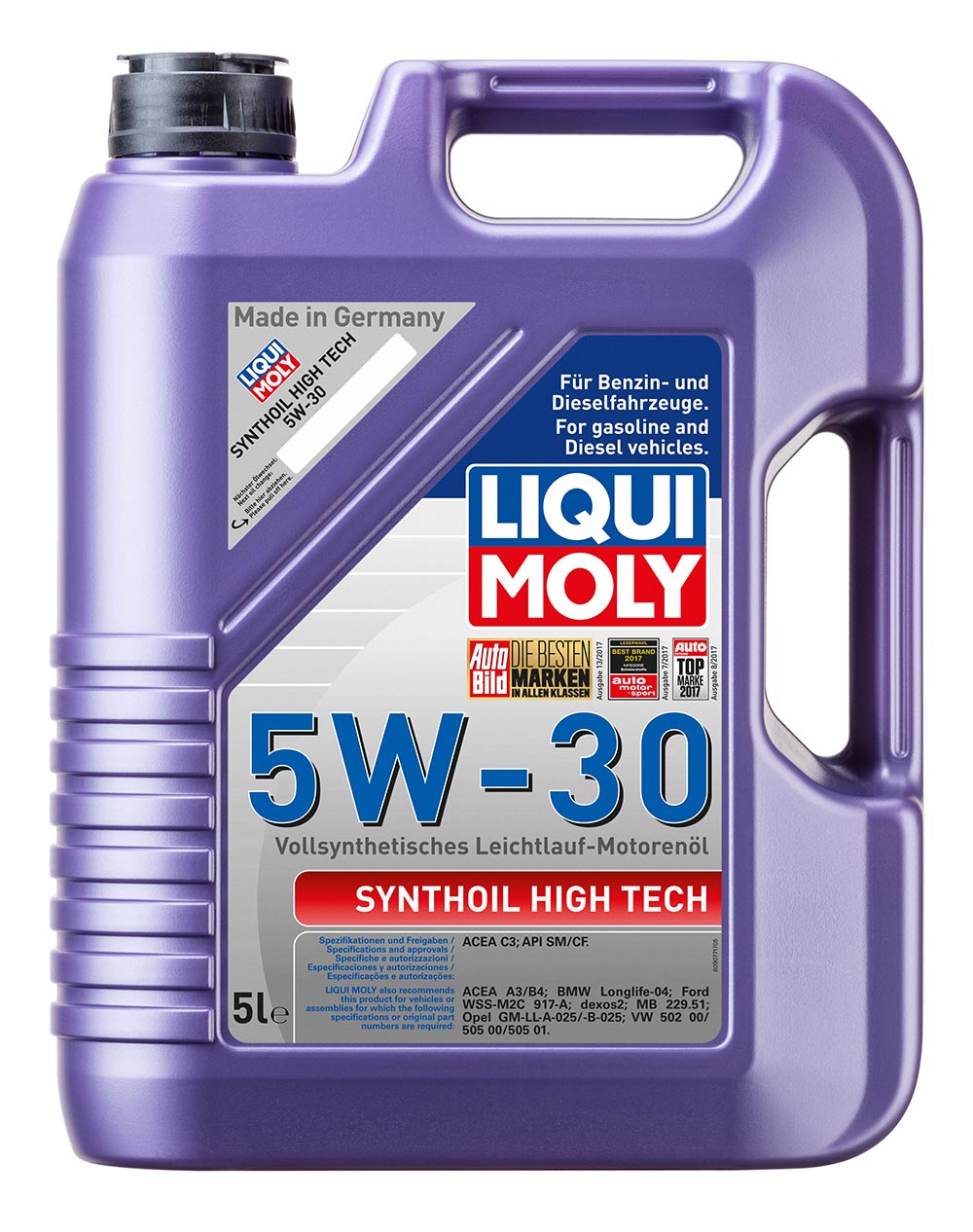 Масло моторное синт. Synthoil High Tech 5W-30 (5л)