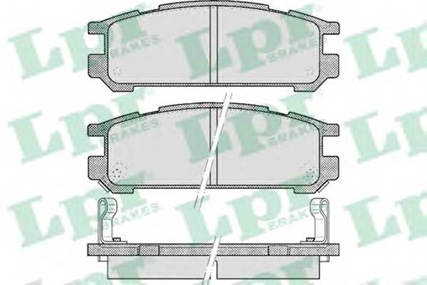 Колодки тормозные дисковые задн SUBARU FORESTER 97-02 IMPR