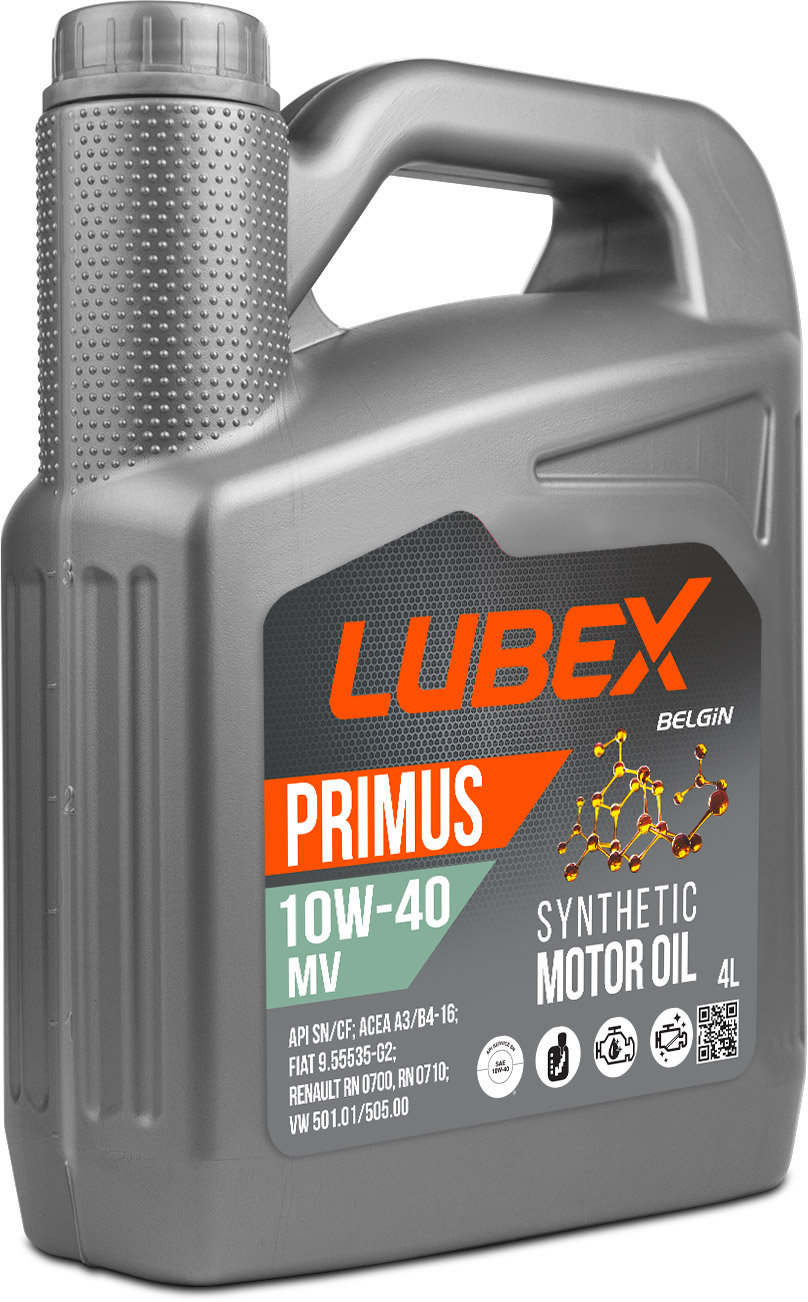 LUBEX Синт. мот.масло PRIMUS MV 10W-40 CF/SN A3/B4 (4л)