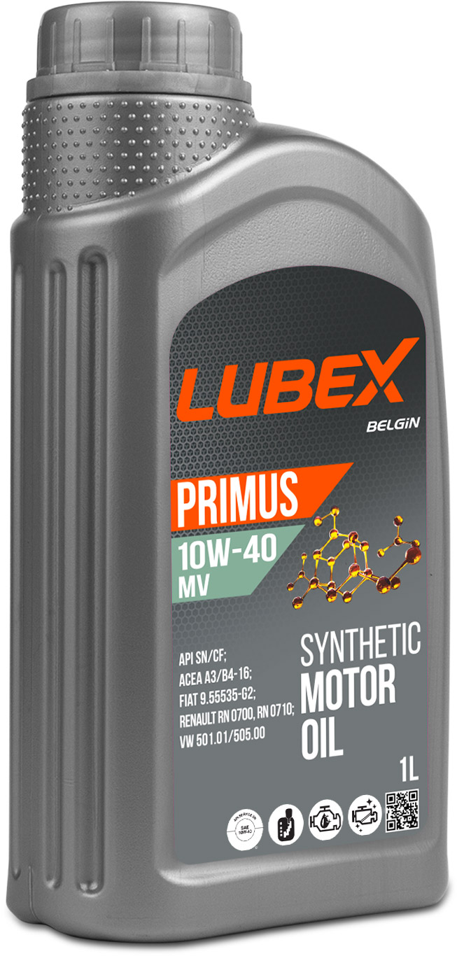 LUBEX Синт. мот.масло PRIMUS MV 10W-40 CF/SN A3/B4 (1л)