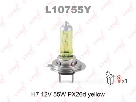 Лампа галогеновая H7 12V 55W PX26d YELLOW