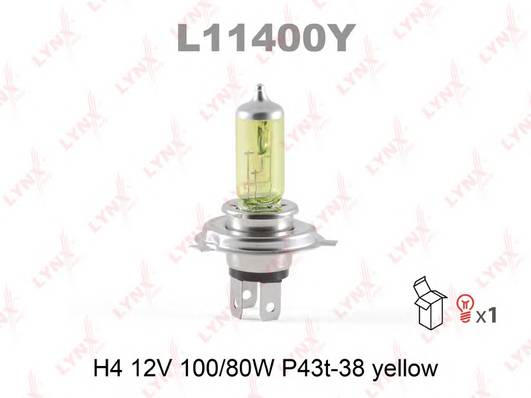 Лампа H4 12V 10080W P43T-38 YELLOW